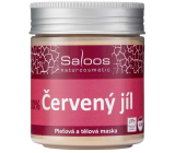 Saloos Organic 100% červená ílovitá maska na tvár a telo 140 g