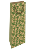 Nekupto Darčeková taška na fľašu 15 x 40 cm Four Leaf Clovers