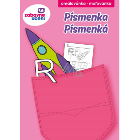 Ditipo Vrecková omaľovánka Písmená 32 strán A6 105 x 148 mm