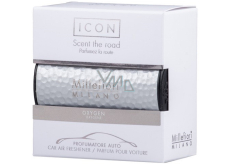 Millefiori Milano Icon Oxygen Silver vôňa do auta Kovové odtiene vôňa až na 2 mesiace 47 g