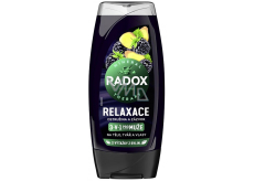 Radox Men 3v1 Relaxácia Ostružina a zázvor sprchový gél pre mužov 225 ml