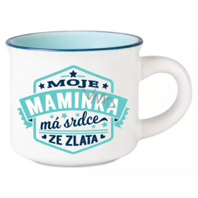 Hrnček na espresso Albi - Moja matka má zlaté srdce 45 ml