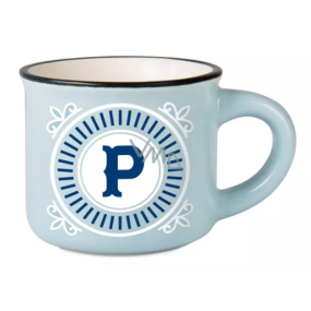 Šálka na espresso Albi - písmeno P 45 ml