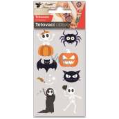 Tetovacie obtlačky Halloween kostlivec 6 x 10 cm