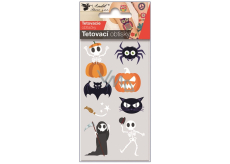 Tetovacie obtlačky Halloween kostlivec 6 x 10 cm