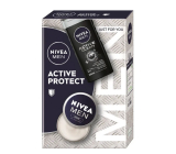Nivea Men Active Protect zvláčňujúci krém 75 ml + Nivea Active Clean sprchový gél 250 ml, kozmetická sada pre mužov