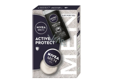 Nivea Men Active Protect zvláčňujúci krém 75 ml + Nivea Active Clean sprchový gél 250 ml, kozmetická sada pre mužov