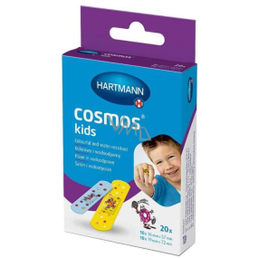 Cosmos Kids náplasti na rany pre deti 20 kusov 2 veľkosti