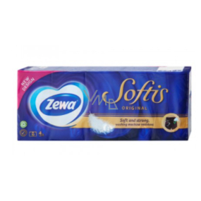 Zewa Softis Original papierové vreckovky 4-vrstvovou 10 x 10 kusov