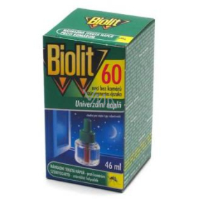 Biolit Odparovač tekutá náhradná náplň 60 nocí do elektrického odpudzovače komárov 46 ml