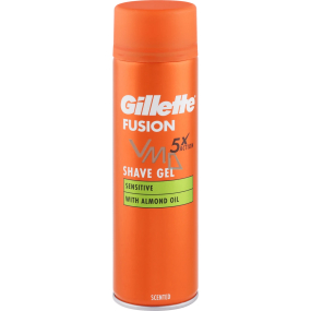 Gillette Fusion Sensitive gél na holenie citlivá pleť pre mužov 200 ml