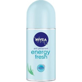 Nivea Energy Fresh guličkový antiperspirant dezodorant roll-on pre ženy 50 ml