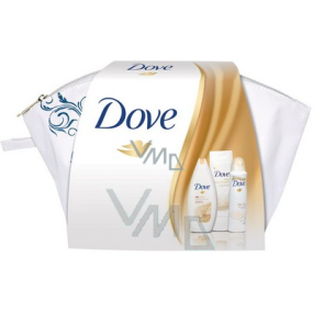 Dove Silk dezodorant sprej 150 ml + sprchový gél 250 ml + telové mlieko 250 ml + taška, kozmetická sada