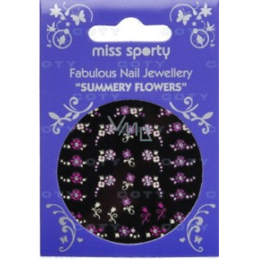 Miss Sporty Summery Flowers Ozdoby na nechty 32 kusov