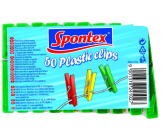 Spontex Štipce na bielizeň plastové 50 kusov