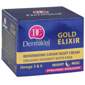 Dermacol Gold Elixir Omladzujúci kaviárový nočný krém 50 ml