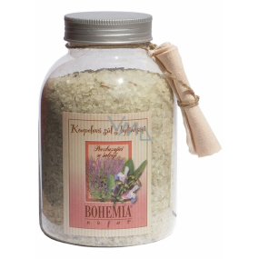 Bohemia Gifts Šalvia s bylinkami povzbudzujúca soľ do kúpeľa 1,2 kg