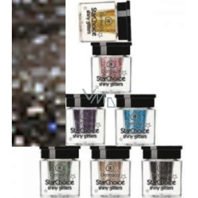Dermacol Star Choice Shiny Glitters Trblietky na oči Odtieň 8 čiernošedá 2 g
