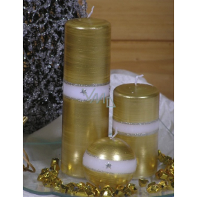 Lima Aura sviečka zlatá guľa priemer 60 mm 1 kus