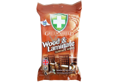 Green Shield 4v1 Drevo a Lamináty vlhčené čistiace obrúsky 50 kusov