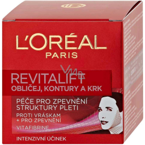 Loreal Paris Revitalift denný krém na tvár, kontúry a krk 50 ml