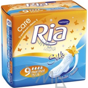 Ria Ultra Silk Normal Plus Care hygienické vložky 9 kusov