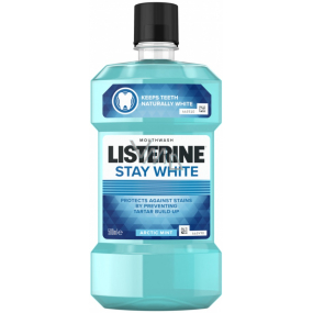 Listerine Stay White Arctic Mint ústna voda pre biele zuby 500 ml