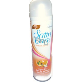 Gillette Satin Care Marhuľa gél na holenie pre ženy 200 ml