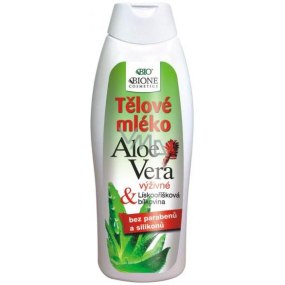 Bione Cosmetics Aloe Vera s lieskovoorieškovou bielkovinou telové mlieko pre všetky typy pokožky 500 ml