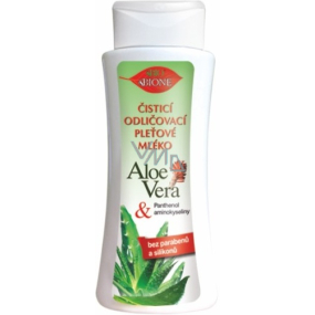 Bion Cosmetics Aloe Vera čistiace odličovacie pleťové mlieko pre všetky typy pleti 255 ml