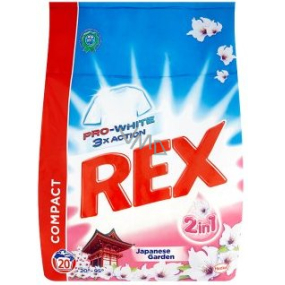 Rex 3x Action Japanese Garden Pro-White prášok na pranie 20 dávok 1,5 kg