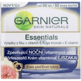 Garnier Skin Naturals Essentials spevňujúci nočný vitamínový krém pre zrelú pleť 50 ml