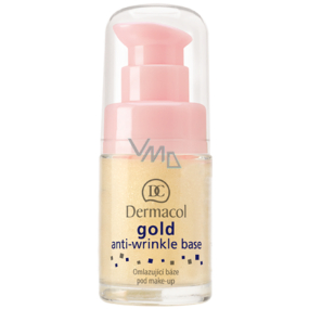 Dermacol Gold Anti-Wrinkle Base omladzujúce báza pod make-up so zlatom 15 ml