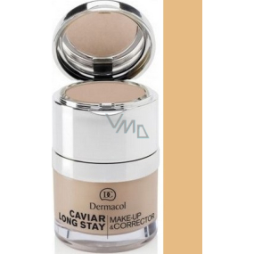 Dermacol Caviar Long Stay Make-Up & Corrector make-up s kaviárom a zdokonaľovací korektor 02 Fair 30 ml