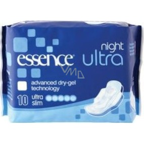Essence Ultra Night intímne vložky s krídelkami 10 kusov