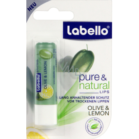 Labello Pure & Natural hydratačný a protizápalový balzam na pery 4,8 g