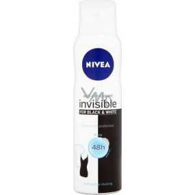 Nivea Invisible Black & White Pure antiperspirant dezodorant sprej pre ženy 150 ml