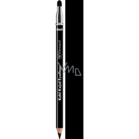 Dermacol Eyeliner & Eye Shadow 2v1 kajalová ceruzka a očné tiene Black 1,6 g