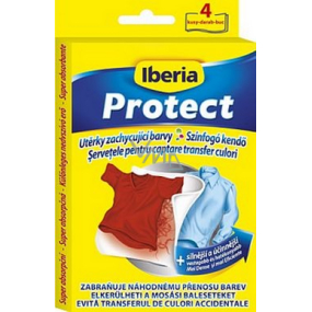 Iberia Protect utierky zachytávajúce farby, ktoré sa neprenáša pri praní na ďalšie odevy 4 kusy
