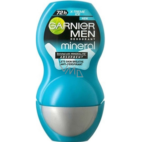 Garnier Men Mineral X-Treme Ice guličkový antiperspirant dezodorant roll-on pre mužov 50 ml