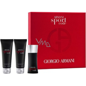 Giorgio Armani Code Sport toaletná voda 50 ml + 2 x sprchový gél 75 ml, darčeková sada