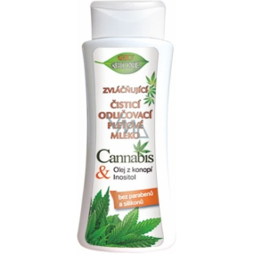 Bione Cosmetics Cannabis čistiace odličovacie pleťové mlieko 255 ml