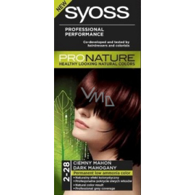 Syoss Pronature dlhotrvajúca farba na vlasy 2-28 tmavo mahagónový
