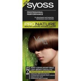 Syoss Pronature dlhotrvajúca farba na vlasy 5-21 svetlo hnedá čokoláda