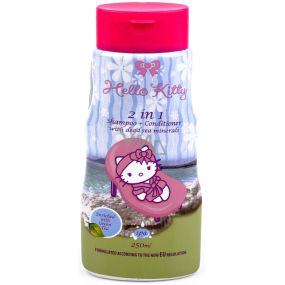 Hello Kitty Vôňa zeleného čaju 2v1 šampón na vlasy a kondicionér pre deti 250 ml