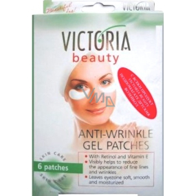 Victoria Beauty Anti-Wrinkle gél Patches Náplasti na vrásky 6 kusov krabička