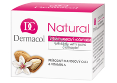Dermacol Natural Výživný mandľový nočný krém 50 ml pre suchú a citlivú pleť