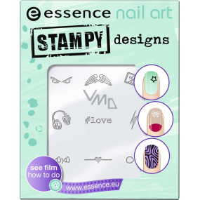 Essence Nail Art Stampa Designs šablóny na pečiatku 01 Have Fun!