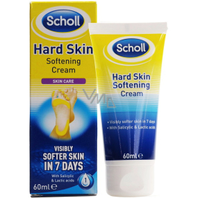 Scholl Hard Skin nočný krém na zmäkčenie stvrdnutej kože 60 ml