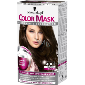 Schwarzkopf Color Mask farba na vlasy 400 Tmavo hnedý